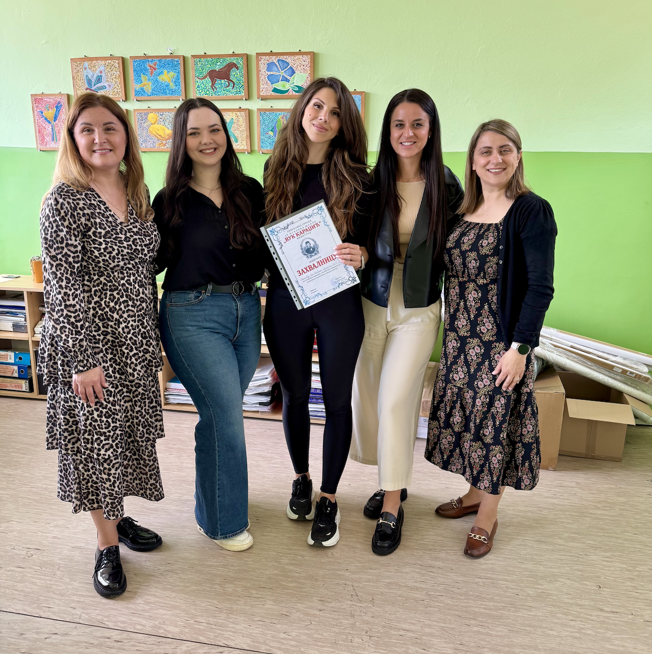 When Saveta and Diana visited, accompanied by Marija, who lives in Višegrad and volunteered to help, they felt deeply welcomed and touched by the warmth and gratitude of the teachers and staff.